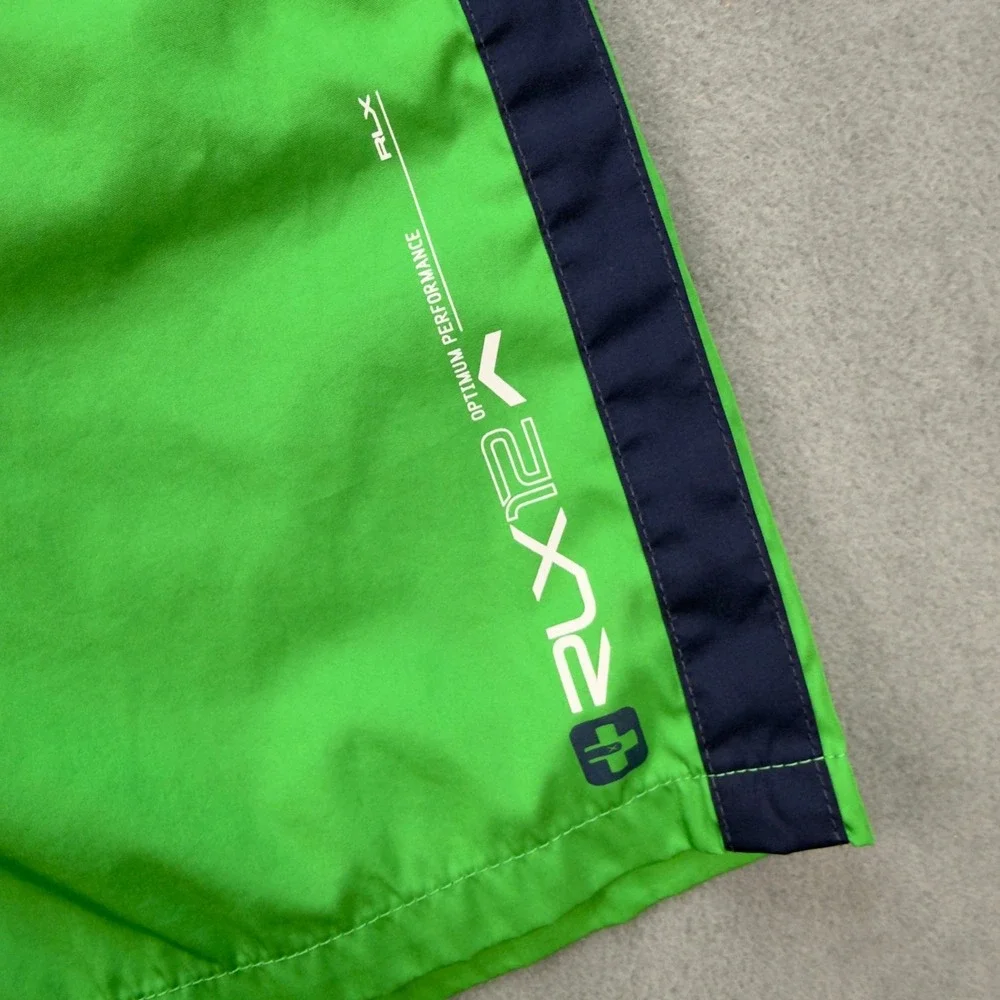 RLX Ralph Lauren Mens XXL Green Navy Blue Optimum Performance Swim Shorts Trunks